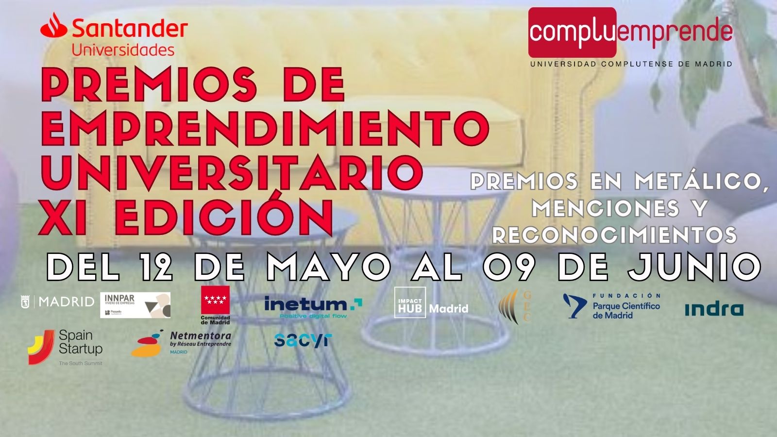 Participa en los XI Premios de Emprendimiento Universitario hasta el 9 de junio